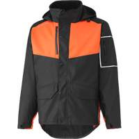 West Coast Waterproof Jacket, Polyester, Small, Black/Orange EastCoast Offshore Supplies