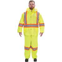 RZ1000 Rain Suit, Polyester, Small, High Visibility Lime-Yellow EastCoast Offshore Supplies