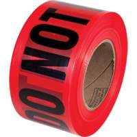 Ruban pour barricades Danger Do Not Enter PrimeGuard, Anglais, 3" la x 1000' lo, Noir/rouge EastCoast Offshore Supplies