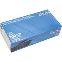 Puncture-Resistant Medical-Grade Disposable Gloves, Large, Nitrile, 5-mil, Powder-Free, Black, Class 2 EastCoast Offshore Supplies