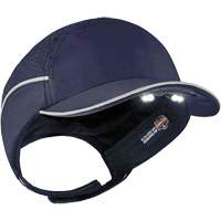 Skullerz&reg; 8965 Lightweight Bump Cap Hat with LED Lighting, Navy Blue EastCoast Offshore Supplies