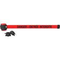 Barri&egrave;re &agrave; fixation murale, Plastique, Fixation magn&eacute;tique, 30', Ruban Rouge EastCoast Offshore Supplies