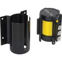 Wall Mount Barrier with Magnetic Tape, Steel, Screw Mount, 12', Yellow Tape EastCoast Offshore Supplies