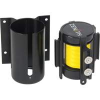 Barri&egrave;re &agrave; fixation murale avec ruban magn&eacute;tique, Acier, Fixation par vis, 7', Ruban Jaune EastCoast Offshore Supplies
