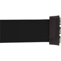 Barri&egrave;re &agrave; fixation murale avec ruban magn&eacute;tique, Acier, Fixation par vis, 12', Ruban Noir EastCoast Offshore Supplies