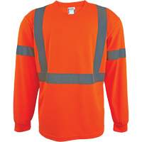 Long Sleeve Safety Shirt, Polyester, 2X-Large, High Visibility Orange EastCoast Offshore Supplies
