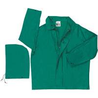 Dominator Limited Flammability Rain Jacket, Polyester/PVC, Large, Green EastCoast Offshore Supplies