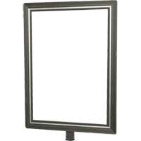 Porte-enseigne vertical robuste pour montant classique, Chrome satin&eacute; EastCoast Offshore Supplies