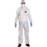 Alphatec Microchem Coveralls with Collar, Large, White, SMS EastCoast Offshore Supplies