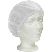Ronco Care Pleated Bouffant Cap, Polypropylene, 24", White EastCoast Offshore Supplies