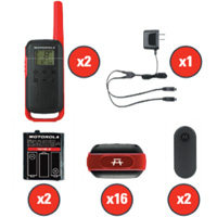 Radios bidirectionnelles Talkabout, Bande FRS, 22 canaux, Port&eacute;e 32 km EastCoast Offshore Supplies