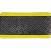 Anti-Fatigue Matting, Diamond, 1-2/3' x 3-1/4' x 3/4", Black/Yellow, Polyurethane EastCoast Offshore Supplies