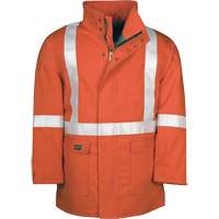 Westex UltraSoft&reg; AllOut Quilt Lined Winter Parka with Reflective Stripes, Small, High Visibility Orange, 46 cal/cm² EastCoast Offshore Supplies