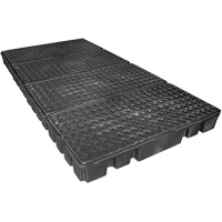 Palette de confinement des d&eacute;versements &agrave; profil bas Black Diamond, Capacit&eacute; de d&eacute;versement 102 gal. US, 96" x 49" x 6,5" EastCoast Offshore Supplies