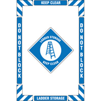 "Ladder Storage" Floor Marking Kit, Adhesive, English with Pictogram EastCoast Offshore Supplies