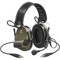Casque VI NIB avec deux fils de sortie et rail arc Peltor ComTac, Style Bandeau, 23 dB EastCoast Offshore Supplies