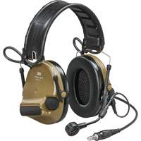 Casque VI NIB avec fils de sortie unique et rail arc Peltor ComTac, Style Bandeau, 23 dB EastCoast Offshore Supplies