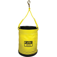 Seau escamotable avec rev&ecirc;tement en vinyle, 11" lo x 11" la x 16" h, Nylon, Noir/Jaune EastCoast Offshore Supplies