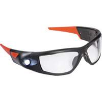 Lunettes de s&eacute;curit&eacute; &agrave; faisceau d'inspection rechargeable SPG500, Lentille Transparent, ANSI Z87+ EastCoast Offshore Supplies