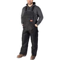 GridIron Regular Length Zip-To-Thigh Bib Overall, Men's, Large, Black EastCoast Offshore Supplies