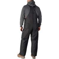 GridIron Regular Length Zip-To-Thigh Bib Overall, Men's, Large, Black EastCoast Offshore Supplies