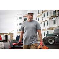 Hybrid Work Tee Shirt, Men's, Small, Grey EastCoast Offshore Supplies