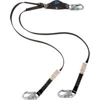 Anti-Corrosion Energy Absorbing Lanyard, 6', Snap Hook Center, Snap Hook Leg Ends, Polyester EastCoast Offshore Supplies