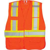 CSA-Compliant High-Visibility Surveyor Vest, High Visibility Orange, Medium, Polyester EastCoast Offshore Supplies