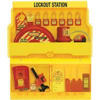 Standard Valve & Electrical Deluxe Lockout Station, Thermoplastic Padlocks, 32 Padlock Capacity, Padlocks Included EastCoast Offshore Supplies