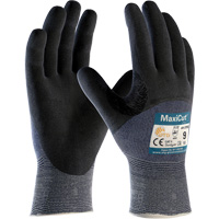 Gants r&eacute;sistants aux coupures en tricot sans couture ATG MaxiCut Ultra, Taille Grand, Calibre 15, Rev&ecirc;tement Nitrile, Enveloppe en Fil technique, ASTM ANSI niveau A3/EN 388 niveau 5/EN 388 niveau C EastCoast Offshore Supplies