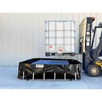 Ultra-IBC Berm&reg; Spill Berm, 400 US gal. Capacity, 6' W x 6' L x 18" H, L-Bracket EastCoast Offshore Supplies