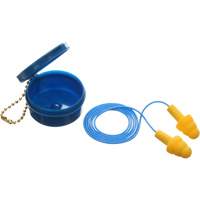 Bouchons d'oreilles pr&eacute;moul&eacute;s E-A-R Ultrafit, Avec cordon, Paire - Boîtier en plastique, 25 dB NRR, Taille unique EastCoast Offshore Supplies