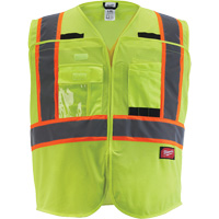Veste de s&eacute;curit&eacute; pour signaleur, Jaune lime haute visibilit&eacute;, Moyen/Petit EastCoast Offshore Supplies