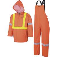 R85 Ensemble imperm&eacute;able de s&eacute;curit&eacute; 3 pi&egrave;ces ignifuge Element FR, PVC, Petit, Orange haute visibilit&eacute; EastCoast Offshore Supplies