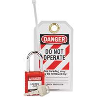 Trousse de cadenassage et d&eacute;tiquetage de s&eacute;curit&eacute; en nylon, 3 composants compris EastCoast Offshore Supplies