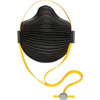 AirWave M Series Black Disposable Masks with SmartStrap&reg; & Full Foam Flange, N95, NIOSH Certified, Medium/Large EastCoast Offshore Supplies