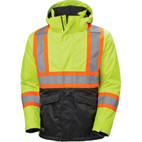 Veste d'hiver Alta, Polyester, Noir/Jaune lime haute visibilit&eacute;, Petit EastCoast Offshore Supplies