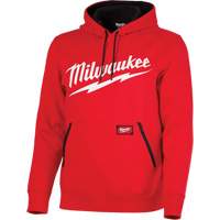 Chandail &agrave; capuchon de poids moyen avec logo Milwaukee, Hommes, Petit, Rouge EastCoast Offshore Supplies