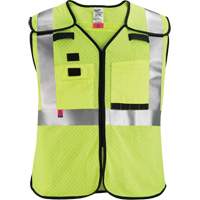 Gilet de s&eacute;curit&eacute; &agrave; maille d&eacute;tachable, Noir/Jaune lime haute visibilit&eacute;, Moyen/Petit EastCoast Offshore Supplies