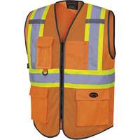 6960 Veste de s&eacute;curit&eacute; &agrave; maille en avant, Orange haute visibilit&eacute;, Moyen, Polyester EastCoast Offshore Supplies