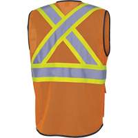 6960 Veste de s&eacute;curit&eacute; &agrave; maille en avant, Orange haute visibilit&eacute;, Moyen, Polyester EastCoast Offshore Supplies