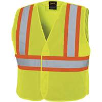 598P Tear-Away Mesh Safety Vest, High Visibility Lime-Yellow, Medium/Small, Polyester EastCoast Offshore Supplies