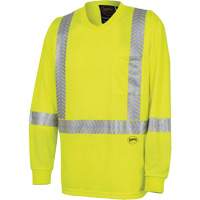 6905A Ultra-Cool Ultra-Breathable Long-Sleeved Safety Shirt, X-Small, High Visibility Lime-Yellow EastCoast Offshore Supplies
