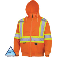 6924 Chandail &agrave; capuche, Petit, Orange haute visibilit&eacute; EastCoast Offshore Supplies