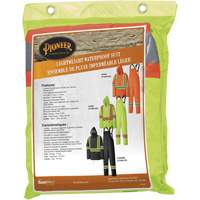 5599 Lightweight Waterproof Rain Suit, Polyester/PVC, X-Small, High Visibility Lime-Yellow EastCoast Offshore Supplies
