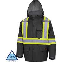 5031BK Manteau de s&eacute;curit&eacute; matelass&eacute; imperm&eacute;able, Noir, Petit EastCoast Offshore Supplies