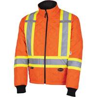 5015A Quilted Freezer Jacket, Polyester, High Visibility Orange, X-Small EastCoast Offshore Supplies