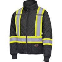 5017 Quilted Freezer Jacket, Polyester, Black, X-Small EastCoast Offshore Supplies