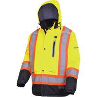 5408 Waterproof Heated Insulated Jacket, Men's, Small, High Visibility Lime-Yellow EastCoast Offshore Supplies