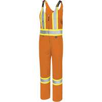 6617T Salopettes, Polyester, 40, Orange haute visibilit&eacute; EastCoast Offshore Supplies